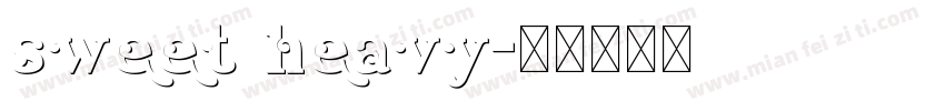 sweet heavy字体转换